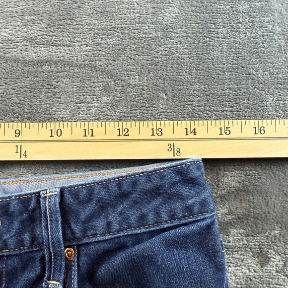 Gap 1969 Women's Jeans Long & Lean Flare Size 27/4 R  Mid Rise Dark Wash - Picture 5 of 9